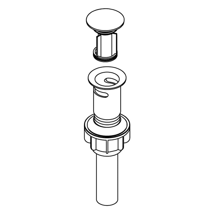 KOHLER K-1585766 Clicker Drain Assembly