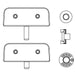 KOHLER K-1603835 Stay Close Hinge Kit