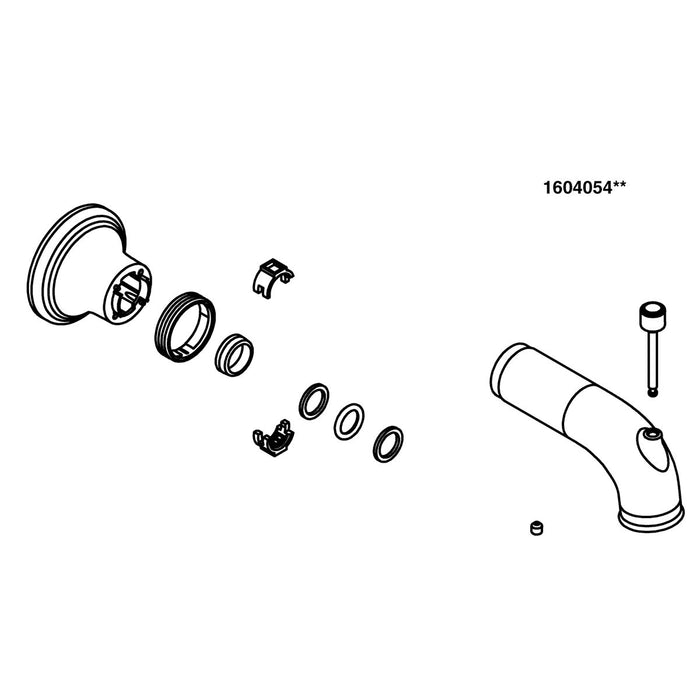KOHLER K-1604054 Tub Spout Assembly Service Kit