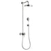 AXOR 16570001 Montreux Showerpipe Shower System with 63" Hose Handshower Holder Shower Head and Handshower in Chrome