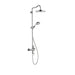 AXOR 16572001 Montreux Thermostatic Shower System with Shower Head Hand Shower Shower Arm Hose Valve Trim and Rough-In Valve in Chrome