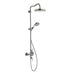 AXOR 16572821 Montreux Thermostatic Shower System with Shower Head Hand Shower Shower Arm Hose Valve Trim and Rough-In Valve in Brushed Nickel