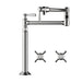 AXOR 16860831 Montreux Deck Mounted Double-Jointed Pot Filler with 21-3/16" Spout Reach Includes Cross and Lever Handles in Polished Nickel