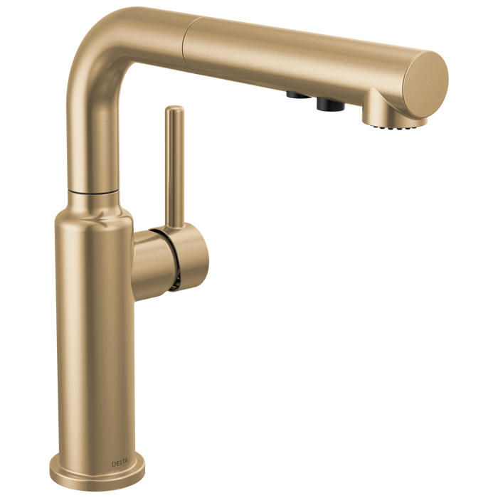Delta Daneri 16879-CZ Single Handle Pull-Out Kitchen Faucet - Champagne Bronze