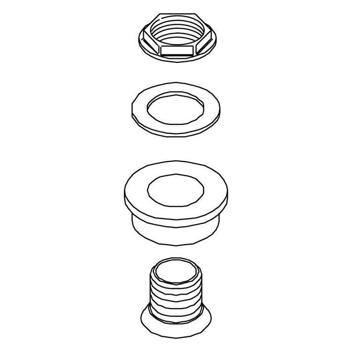 KOHLER K-18759 Spud Assembly, 1 1/4"