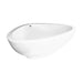 AXOR 18950000 White Massaud Soaking Bath Tub Free Standing with Drain and Overflow