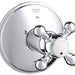 Grohe 19219 Geneva 4 Inch Three Way Diverter Valve Trim with Cross Handle