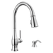 Delta Hazelwood: Single Handle Pull-Down Kitchen Faucet with Soap Dispenser and ShieldSpray Technology