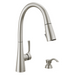 Delta Auburn: Single Handle Pull-Down Kitchen Faucet with Soap Dispenser and ShieldSpray Technology