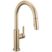 Delta Nicoli 19867LF Single Handle Pull-Down Kitchen Faucet - Champagne Bronze