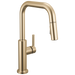 Delta Nicoli 19868LF Single Handle Pull-Down Kitchen Faucet - Champagne Bronze