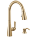 Delta Boyd: Single Handle Pull-Down Kitchen Faucet with Soap Dispenser and ShieldSpray Technology