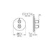Grohe 19982000 Grohtherm 1000 Thermostatic Trim with Integrated Volume Control