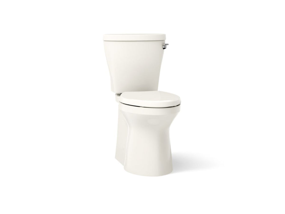 KOHLER K-20197-RA Betello Two-piece elongated toilet with skirted trapway, 1.28 gpf