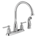 Delta Emmett: Two Handle Kitchen Faucet with Spray