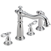 Delta 2256-DST Victorian Two Handle Widespread Kitchen Faucet with Spray