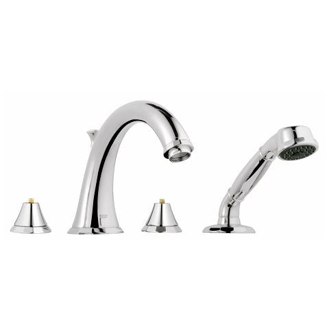Grohe 25073 Kensington Four-Hole Roman Bathtub Faucet with Handshower