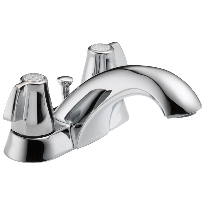 Delta Delta Classic: Two Handle Tract-Pack Centerset Bathroom Faucet