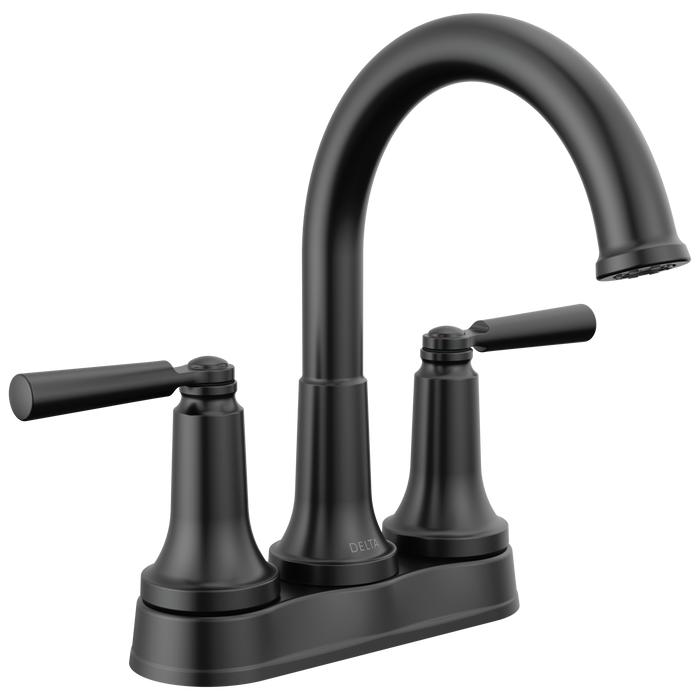 Delta Saylor 2535 Two Handle Tract-Pack Centerset Bathroom Faucet - Matte Black