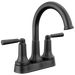 Delta Saylor 2535 Two Handle Tract-Pack Centerset Bathroom Faucet - Matte Black