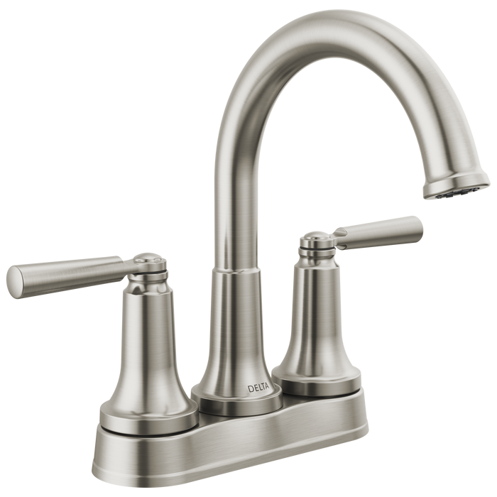 Delta Saylor 2535 Two Handle Tract-Pack Centerset Bathroom Faucet - Stainless