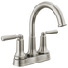 Delta Saylor 2535 Two Handle Tract-Pack Centerset Bathroom Faucet - Stainless
