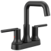 Delta Trinsic 2554 Centerset Bathroom Faucet - Matte Black