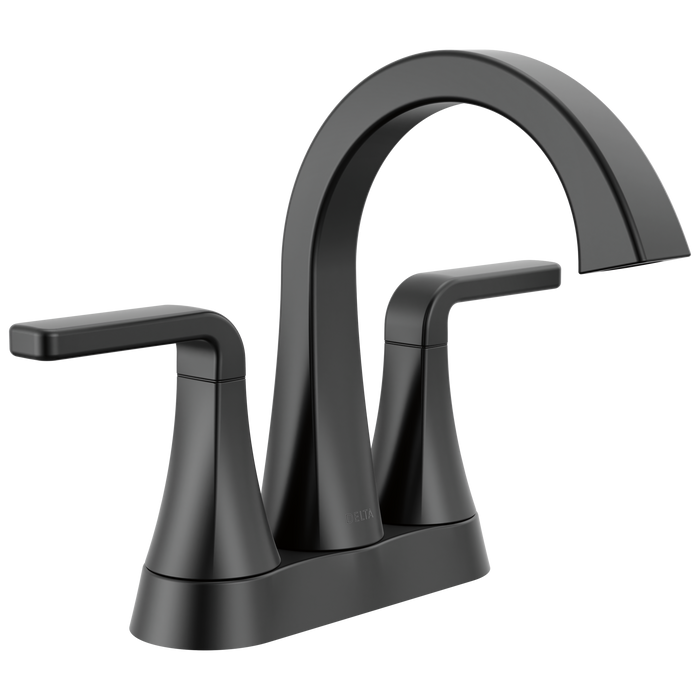 Delta Lineax 2562LF Two Handle Tract-Pack Centerset Bathroom Faucet - Matte Black