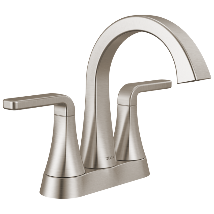 Delta Lineax 2562LF Two Handle Tract-Pack Centerset Bathroom Faucet - Stainless