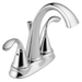 Delta Zella: Two Handle Centerset Bathroom Faucet
