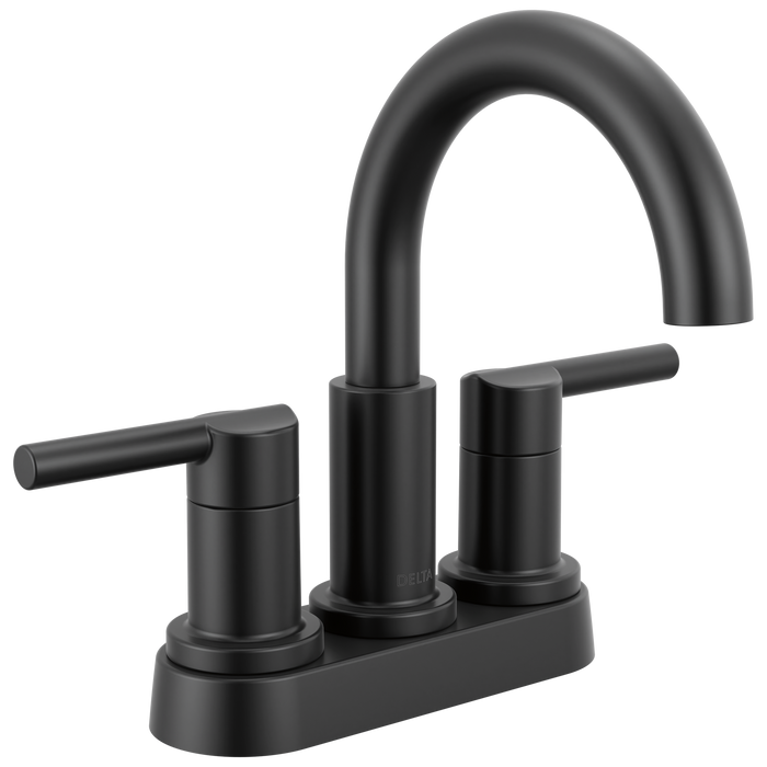 Delta Nicoli 25849LF Two Handle Centerset Bathroom Faucet - Matte Black