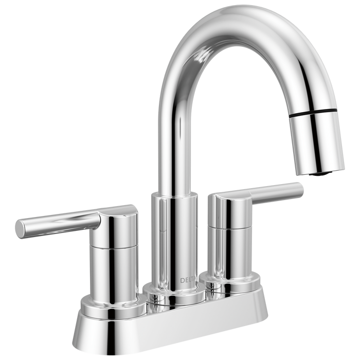 Delta Nicoli 25749LF Two Handle Centerset Pull-Down Bathroom Faucet - Chrome