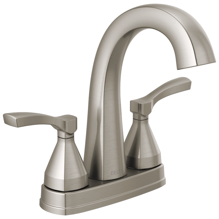 Delta Stryke 25775 Two Handle Centerset Bathroom Faucet - Lumicoat Stainless