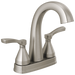 Delta Stryke 25775 Two Handle Centerset Bathroom Faucet - Lumicoat Stainless