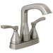Delta Stryke 25776 Two Handle Centerset Bathroom Faucet - Lumicoat Stainless