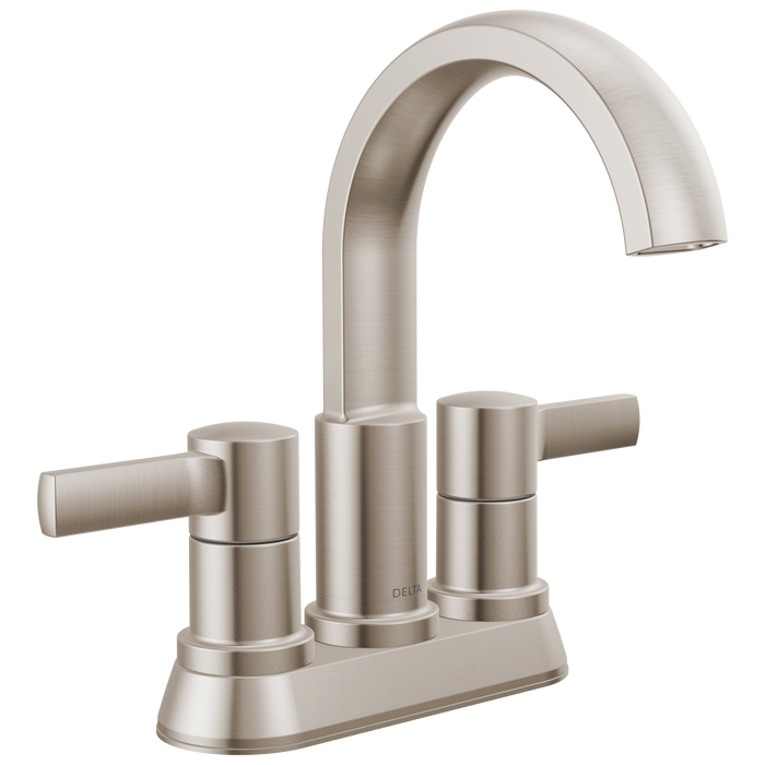 Delta Albion 25855LF Two Handle Centerset Bathroom Faucet - Spotshield Brushed Nickel