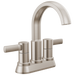 Delta Albion 25855LF Two Handle Centerset Bathroom Faucet - Spotshield Brushed Nickel