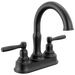 Delta Roe 25985LF Two Handle Centerset Bathroom Faucet - Matte Black