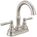 Delta Roe 25985LF Two Handle Centerset Bathroom Faucet - Stainless