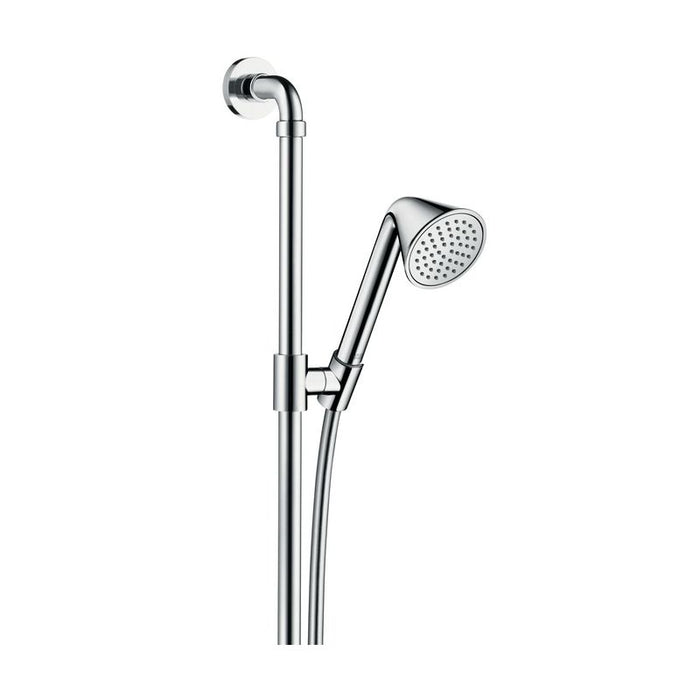 AXOR 26023000 Front 2.5 GPM Single Function Handshower Package with 63" Hose Slide Bar and Quick Clean Technology