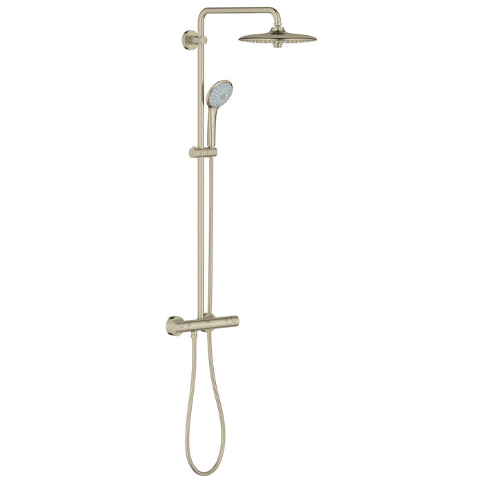 Grohe 26128 Euphoria 260 2.5 GPM Shower System with Multi Function Shower Head, Slide Bar, Hand Shower and 17-3/4 Inch Swivel Shower Arm
