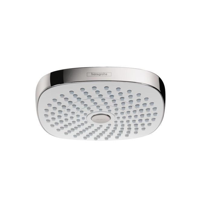 hansgrohe 26528401 Croma Select E Multi Function 2 GPM Shower Head in Chrome/White