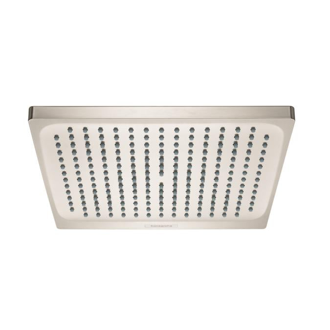 hansgrohe 26727821 Crometta 2 GPM Single Function Rain ABS Shower Head with Quick Clean and Eco Right Technologies in Brushed Nickel
