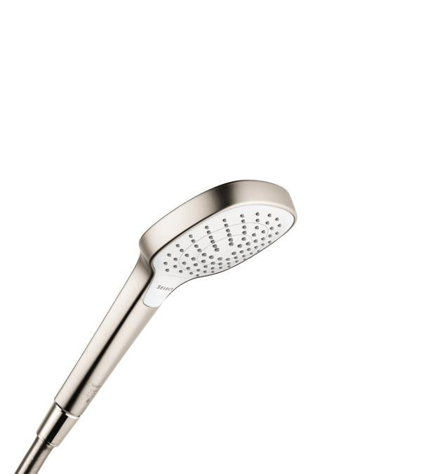 hansgrohe 26813821 Croma Select E 2.5 GPM Single Function Handshower with Select and Quick Clean Technologies in Brushed Nickel