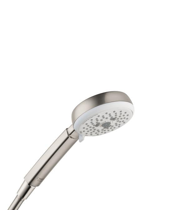 hansgrohe 26826821 Crometta 2 GPM Multi Function Hand Shower with Quick Clean and Eco Right Technologies in Brushed Nickel