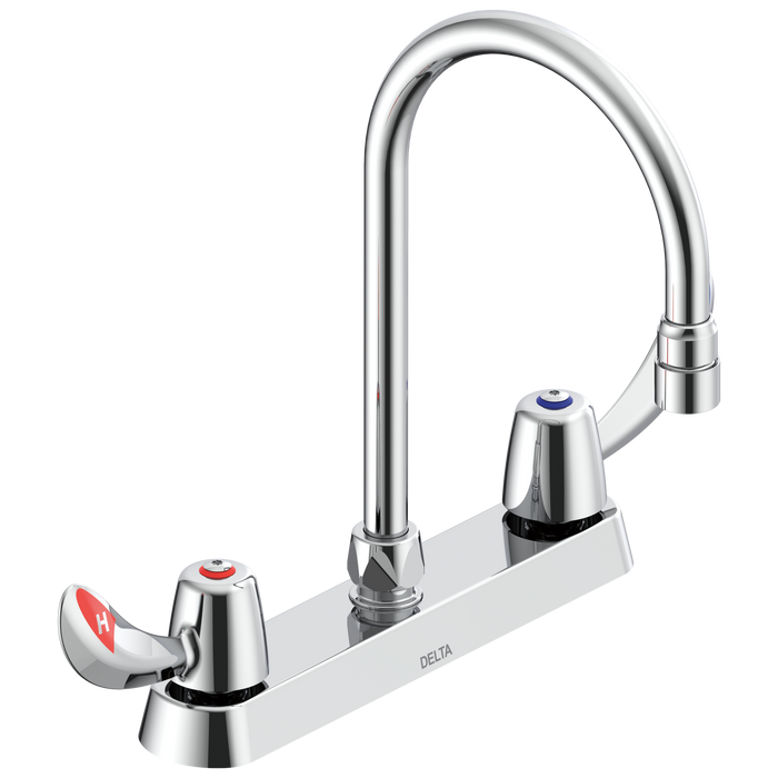 Commercial 26C3: 8" Cast Deck Mount Faucet