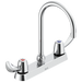 Delta Commercial 26C3: Two Handle 8" Cast Deck Mount Faucet