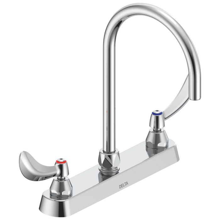 Commercial 26T3 26T3974 8 In Cast Deckmount - Chrome