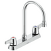 Two Handle 8 In Cast Deck-Mount Faucet