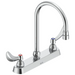 Two Handle 8 In Cast Deck-Mount Faucet